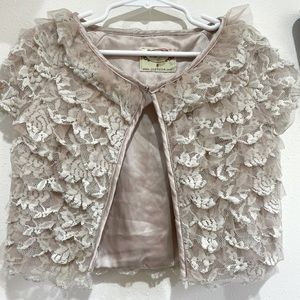 Joyfolie lace cape balero jacket